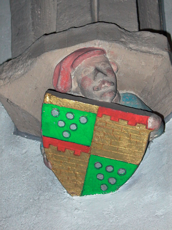 Wappen St. Alban im Chor der Kirche