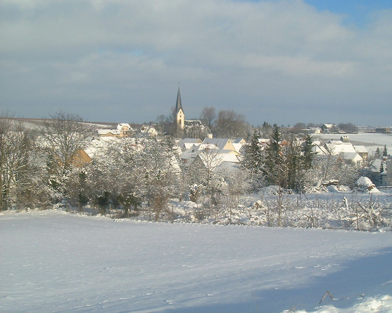 Blick von Sden im Winter