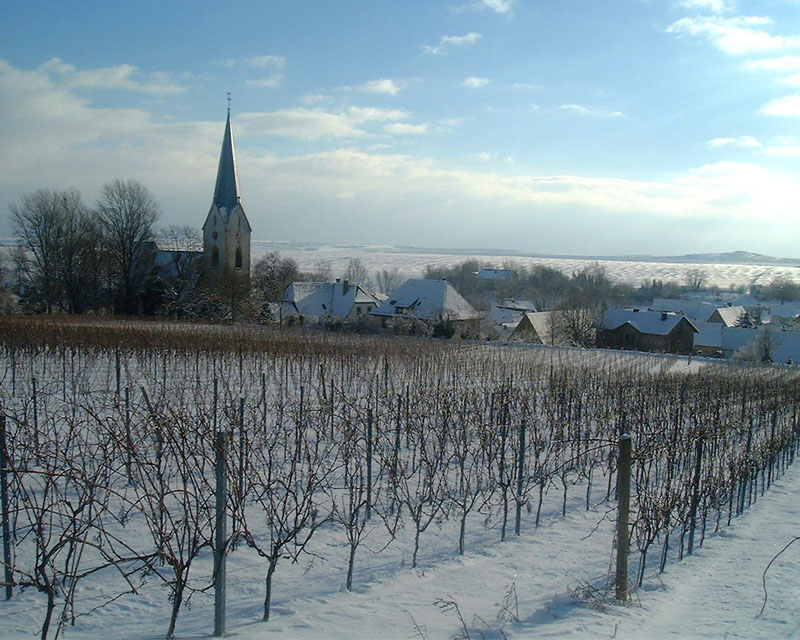 Dorf im Winter