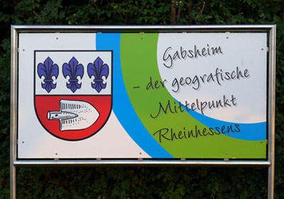 Schild Mittelpunkt